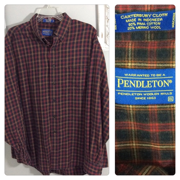 Pendleton Other - Pendleton Canterbury Plaid Button Down Shirt  XL